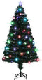 vidaXL - Kerstboom - met - LED - en - standaard - 150 - cm - glasvezel