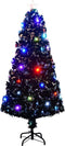 vidaXL - Kerstboom - met - LED - en - standaard - 150 - cm - glasvezel
