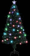 vidaXL - Kerstboom - met - LED - en - standaard - 150 - cm - glasvezel