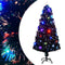vidaXL - Kerstboom - met - LED - en - standaard - 150 - cm - glasvezel