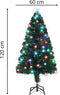 vidaXL - Kerstboom - met - LED - en - standaard - 150 - cm - glasvezel