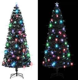 vidaXL - Kerstboom - met - LED - en - standaard - 240 - cm - glasvezel