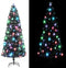 vidaXL - Kerstboom - met - LED - en - standaard - 240 - cm - glasvezel