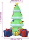 vidaXL - Kerstboom - met - LED's - opblaasbaar - 240 - cm