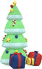 vidaXL - Kerstboom - met - LED's - opblaasbaar - 240 - cm