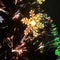 vidaXL - Kerstboom - met - LED-sneeuwvlokken - 64 - cm - glasvezel - zwart