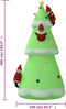 vidaXL - Kerstboom - opblaasbaar - met - LED's - 500 - cm