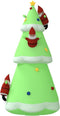 vidaXL - Kerstboom - opblaasbaar - met - LED's - 500 - cm