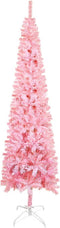 vidaXL - Kerstboom - smal - 150 - cm - roze