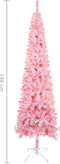 vidaXL - Kerstboom - smal - 150 - cm - roze