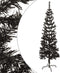 vidaXL - Kerstboom - smal - 150 - cm - zwart