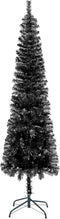 vidaXL - Kerstboom - smal - 180 - cm - zwart