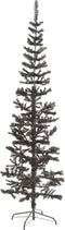 vidaXL - Kerstboom - smal - 210 - cm - zwart