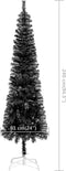 vidaXL - Kerstboom - smal - 240 - cm - zwart