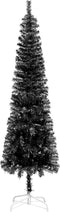 vidaXL - Kerstboom - smal - 240 - cm - zwart