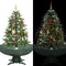 vidaXL - Kerstboom - sneeuwend - met - paraplubasis - 140 - cm - groen