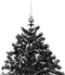 vidaXL - Kerstboom - sneeuwend - met - paraplubasis - 140 - cm - PVC - zwart