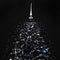vidaXL - Kerstboom - sneeuwend - met - paraplubasis - 140 - cm - PVC - zwart
