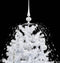 vidaXL - Kerstboom - sneeuwend - met - paraplubasis - 140 - cm - wit
