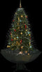 vidaXL - Kerstboom - sneeuwend - met - paraplubasis - 170 - cm - groen