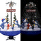 vidaXL - Kerstboom - sneeuwend - met - paraplubasis - 170 - cm - PVC - blauw