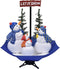 vidaXL - Kerstboom - sneeuwend - met - paraplubasis - 170 - cm - PVC - blauw