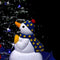 vidaXL - Kerstboom - sneeuwend - met - paraplubasis - 170 - cm - PVC - blauw