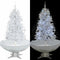 vidaXL - Kerstboom - sneeuwend - met - paraplubasis - 170 - cm - wit