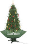 vidaXL - Kerstboom - sneeuwend - met - paraplubasis - 190 - cm - groen