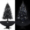 vidaXL - Kerstboom - sneeuwend - met - paraplubasis - 190 - cm - PVC - zwart