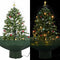 vidaXL - Kerstboom - sneeuwend - met - paraplubasis - 75 - cm - groen