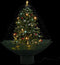 vidaXL - Kerstboom - sneeuwend - met - paraplubasis - 75 - cm - groen