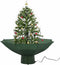 vidaXL - Kerstboom - sneeuwend - met - paraplubasis - 75 - cm - groen
