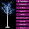 vidaXL - Kerstboom - wilg - met - 120 - blauwe - LED's - binnen - en - buiten - 1,2 - m