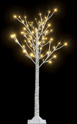 vidaXL - Kerstboom - wilg - met - 120 - warmwitte - LED's - binnen - en - buiten - 1,2 - m