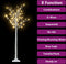 vidaXL - Kerstboom - wilg - met - 140 - warmwitte - LED's - binnen - en - buiten - 1,5 - m