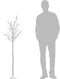 vidaXL - Kerstboom - wilg - met - 180 - warmwitte - LED's - binnen - en - buiten - 1,8 - m