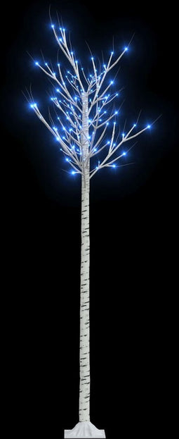 vidaXL - Kerstboom - wilg - met - 200 - blauwe - LED's - binnen - en - buiten - 2,2 - m