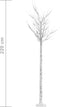 vidaXL - Kerstboom - wilg - met - 200 - koudwitte - LED's - binnen - en - buiten - 2,2 - m