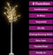 vidaXL - Kerstboom - wilg - met - 200 - warmwitte - LED's - binnen - en - buiten - 2,2 - m