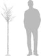 vidaXL - Kerstboom - wilg - met - 200 - warmwitte - LED's - binnen - en - buiten - 2,2 - m