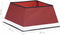 vidaXL - Kerstboomrok - 48x48x25 - cm - rood - en - wit