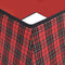 vidaXL - Kerstboomrok - 48x48x25 - cm - rood - en - zwart