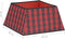 vidaXL - Kerstboomrok - 48x48x25 - cm - rood - en - zwart