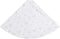 vidaXL - Kerstboomrok - luxe - 122 - cm - kunstvacht - wit