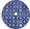 vidaXL - Kerstboomrok - luxe - met - sok - 122 - cm - stof - blauw