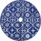 vidaXL - Kerstboomrok - luxe - met - sok - 122 - cm - stof - blauw