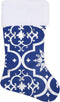 vidaXL - Kerstboomrok - luxe - met - sok - 122 - cm - stof - blauw