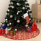 vidaXL - Kerstboomrok - luxe - met - sok - 122 - cm - stof - rood
