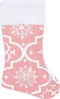 vidaXL - Kerstboomrok - luxe - met - sok - 122 - cm - stof - roze